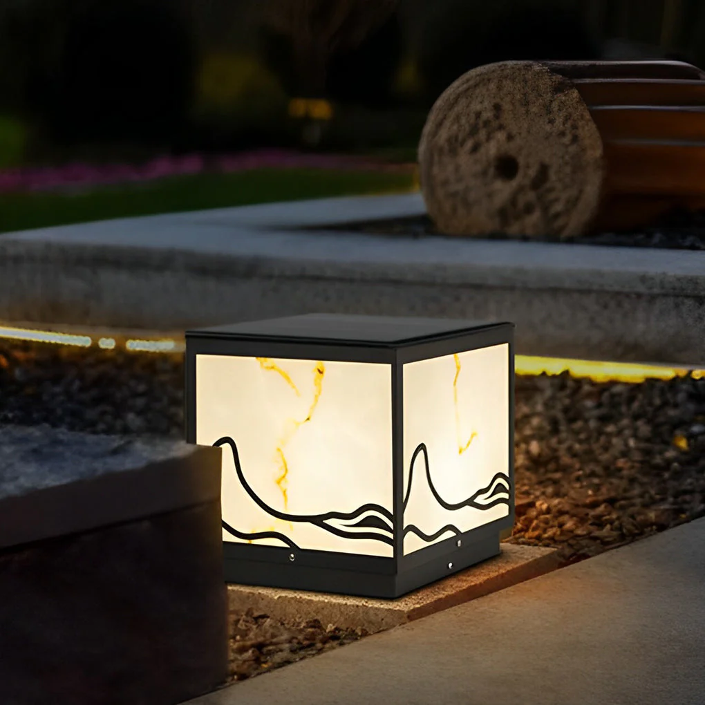 Holly Mountain Scenery Intelligent Post Caps Lights - Image 5