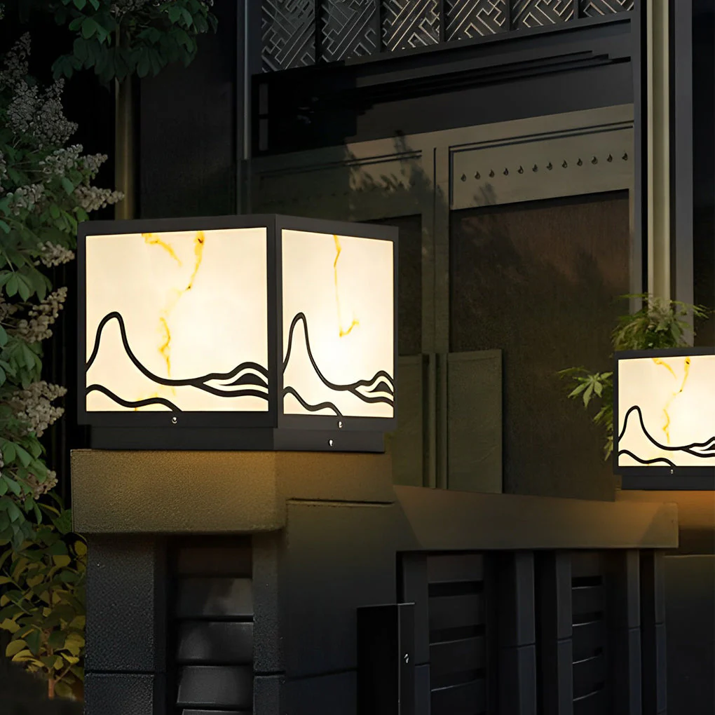 Holly Mountain Scenery Intelligent Post Caps Lights - Image 6