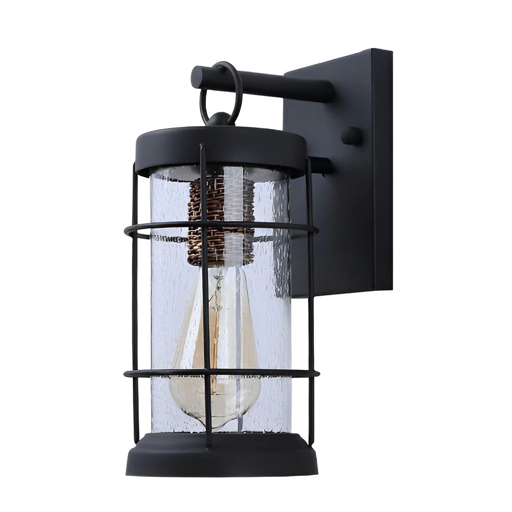 Honou Retro Rustic Glass Exterior Wall Lights - Image 6
