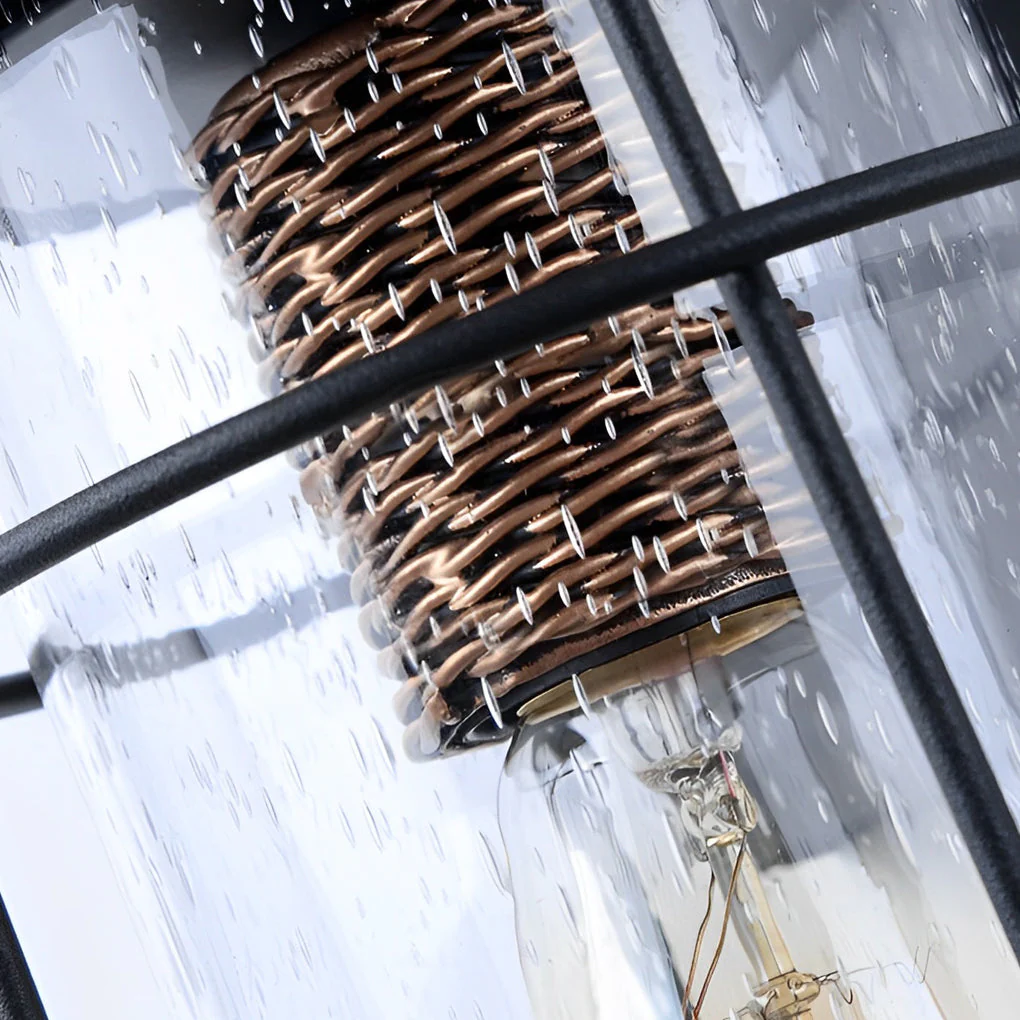 Honou Retro Rustic Glass Exterior Wall Lights - Image 8