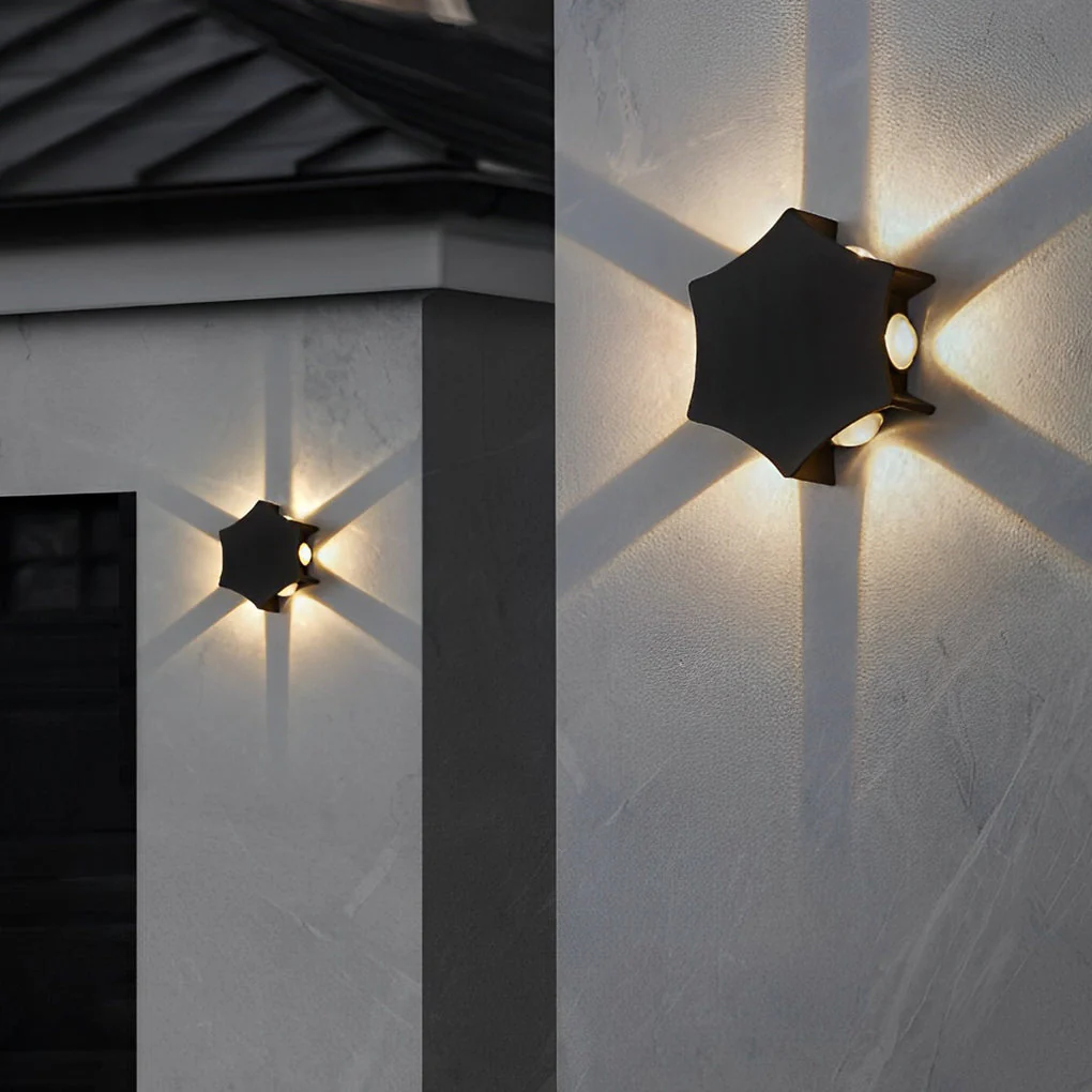 Honour Unique Four Way Outdoor Wall Light