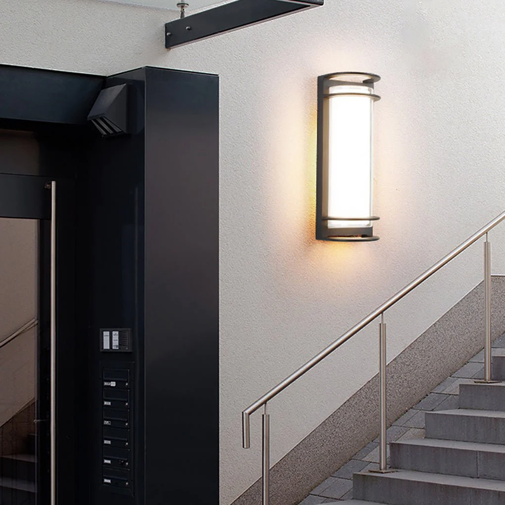 Idelle Double-layer Lampshade Gate Outdoor Wall Sconces - Image 11