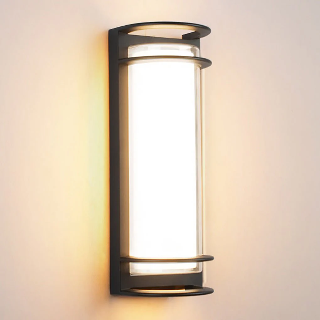 Idelle Double-layer Lampshade Gate Outdoor Wall Sconces - Image 14