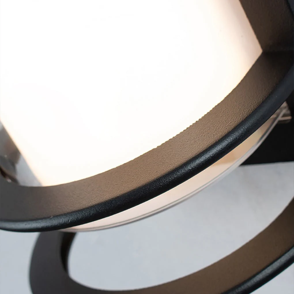 Idelle Double-layer Lampshade Gate Outdoor Wall Sconces - Image 2