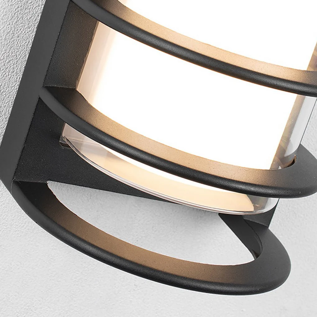 Idelle Double-layer Lampshade Gate Outdoor Wall Sconces - Image 3