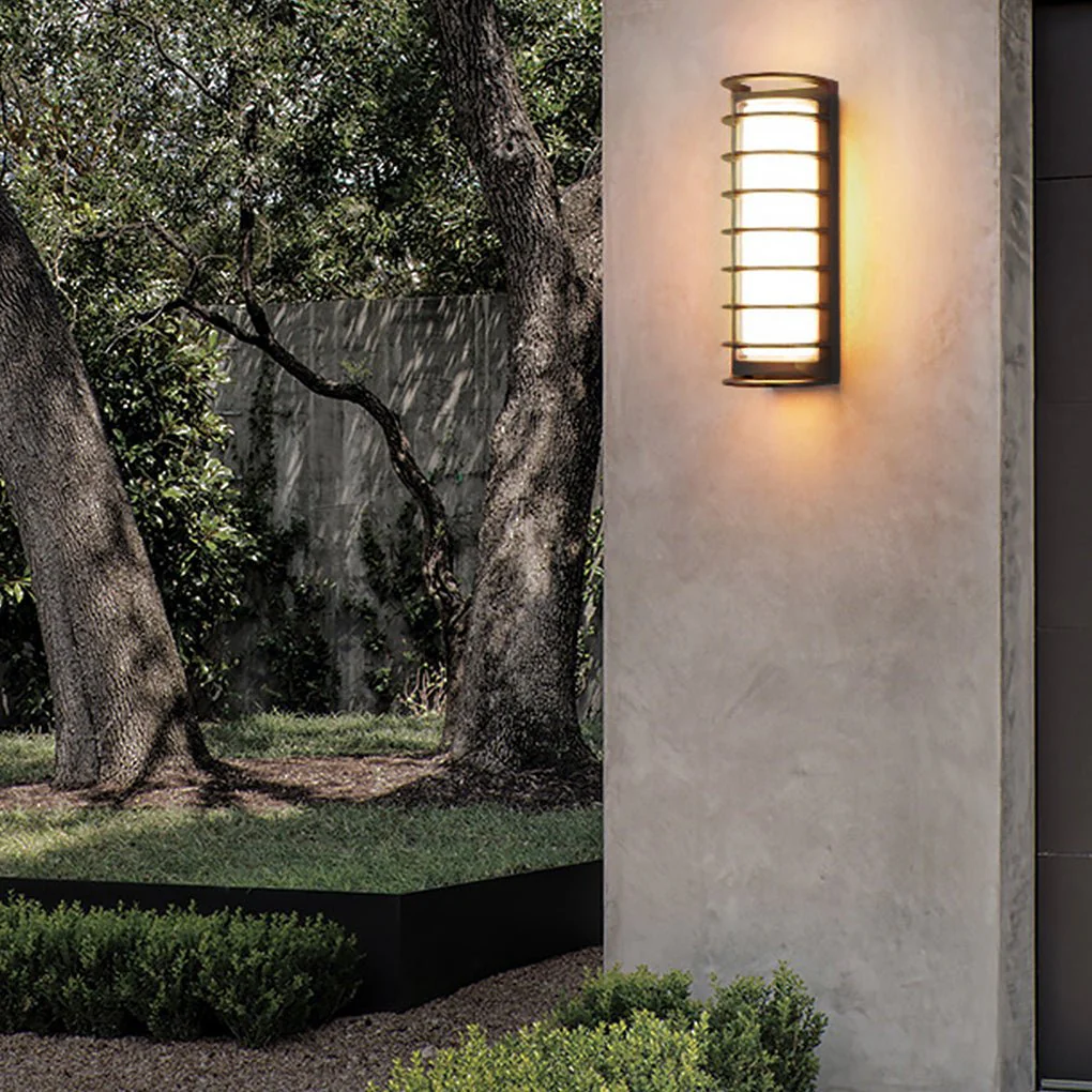 Idelle Double-layer Lampshade Gate Outdoor Wall Sconces - Image 7
