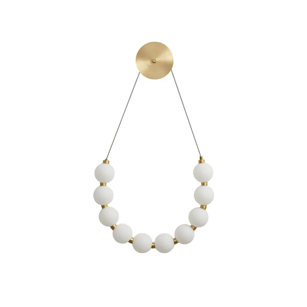 Ilirel Art Necklace Loop Brass Wall Lamp - Image 2