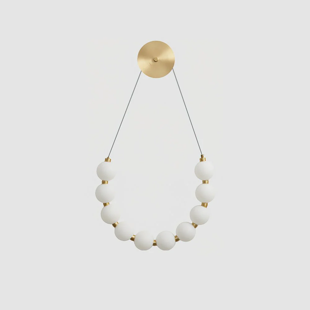 Ilirel Art Necklace Loop Brass Wall Lamp - Image 3