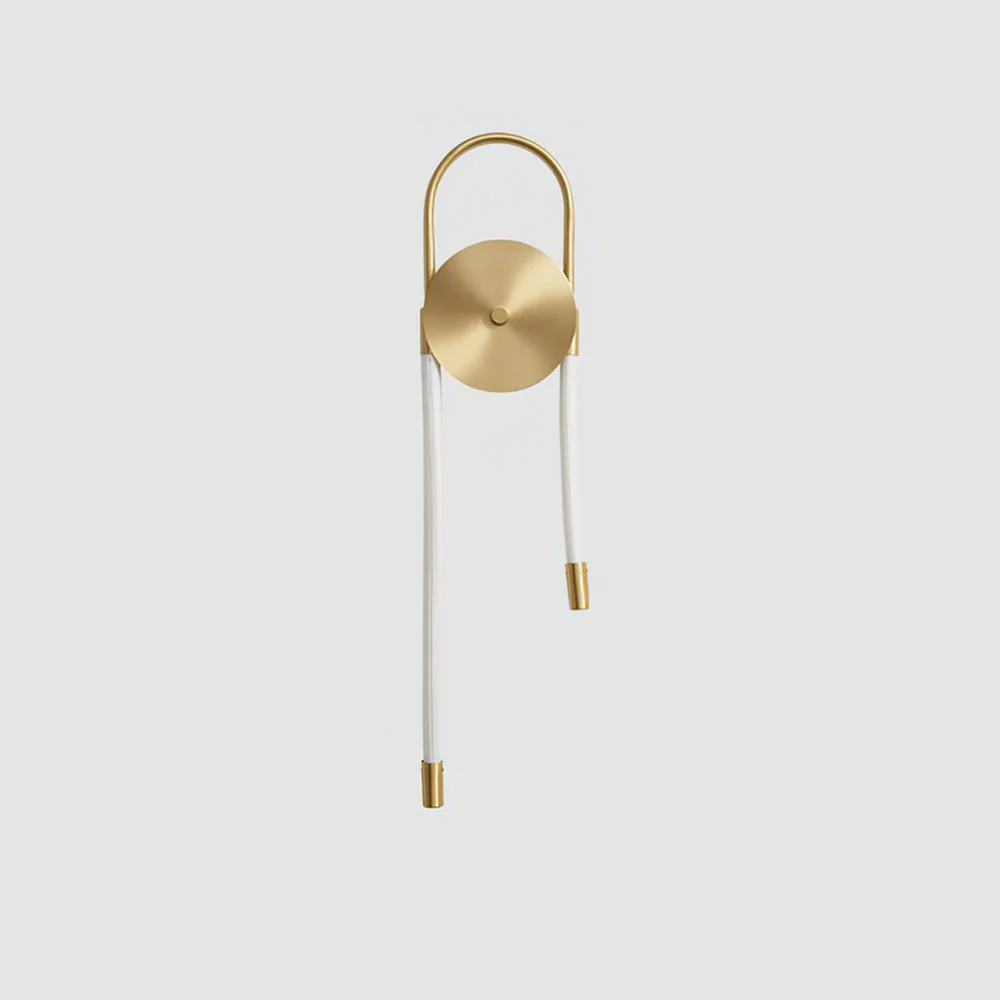 Ilirel Art Necklace Loop Brass Wall Lamp - Image 6