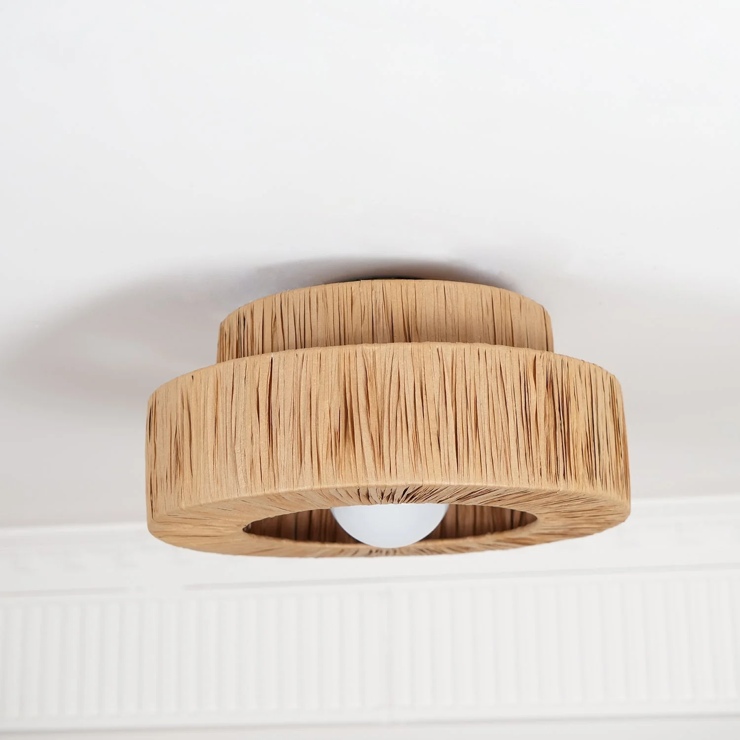 Ilthean Natural Straw Art Ceiling Lamp - Image 11