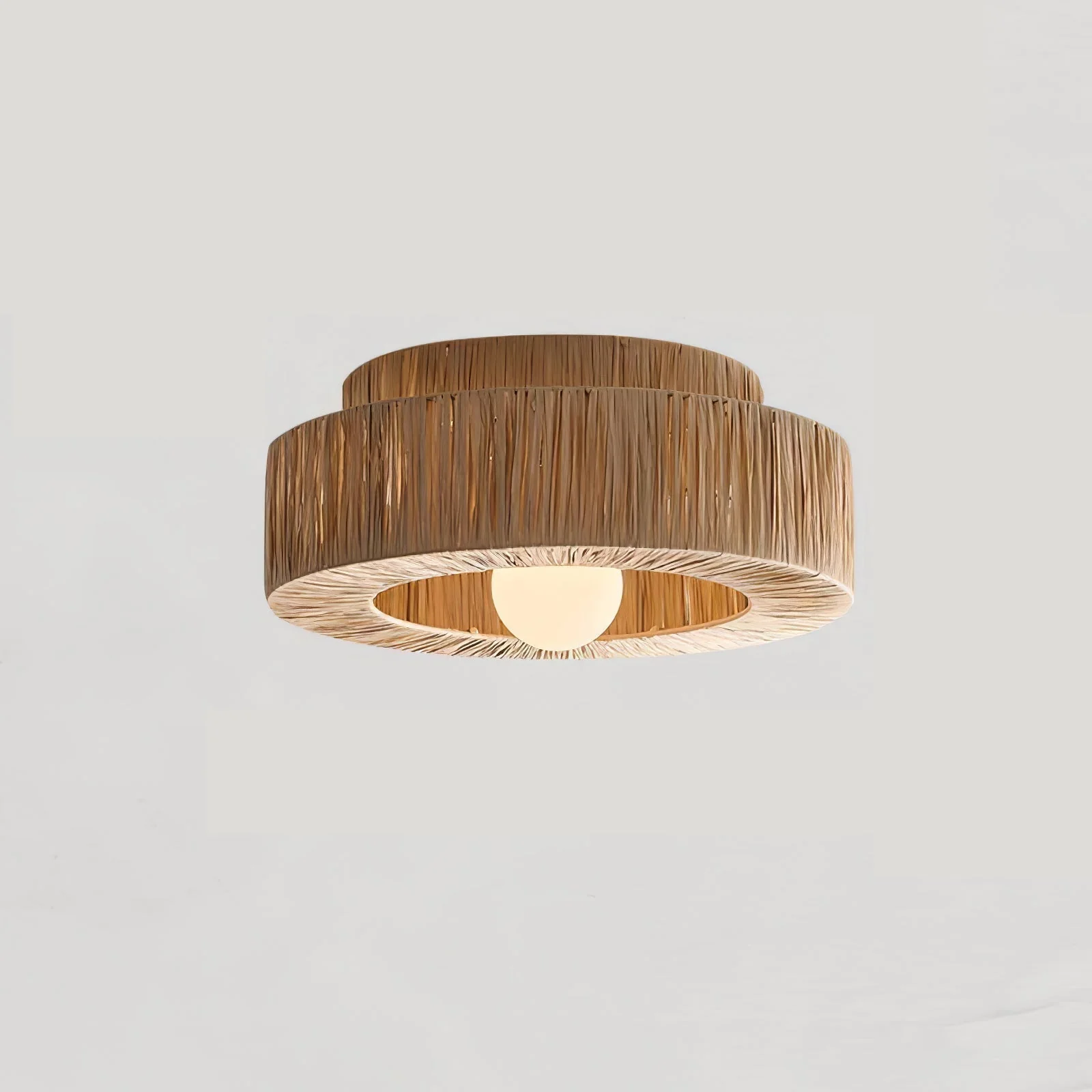 Ilthean Natural Straw Art Ceiling Lamp - Image 2