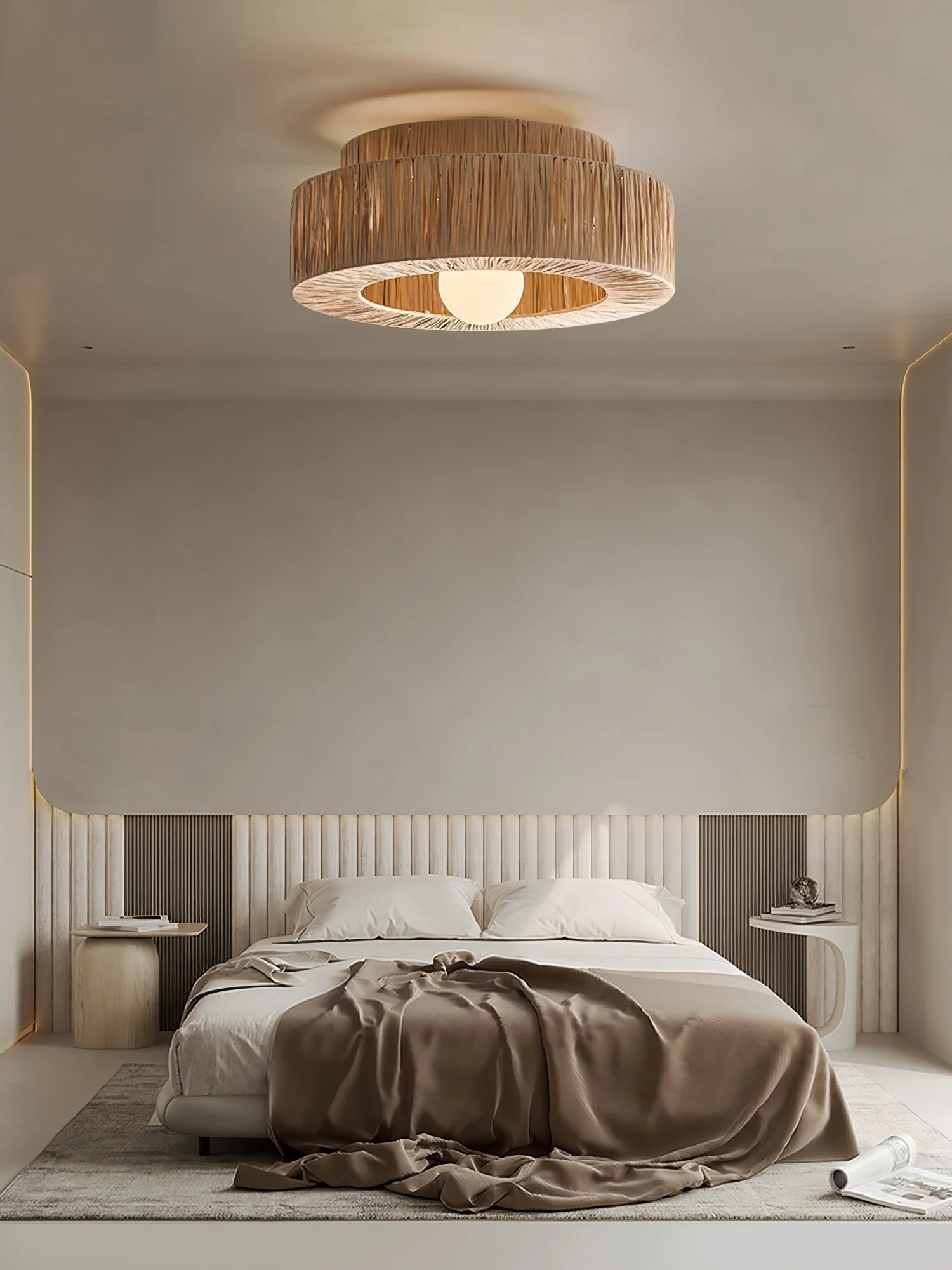 Ilthean Natural Straw Art Ceiling Lamp - Image 21