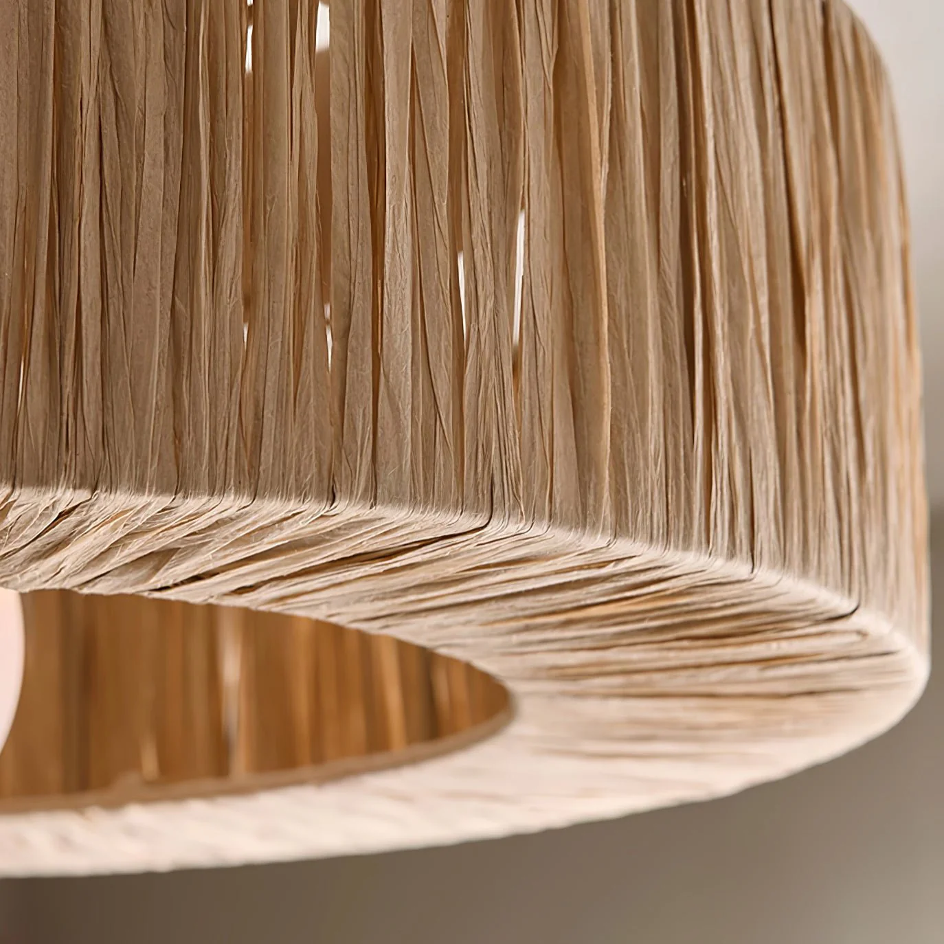 Ilthean Natural Straw Art Ceiling Lamp - Image 23