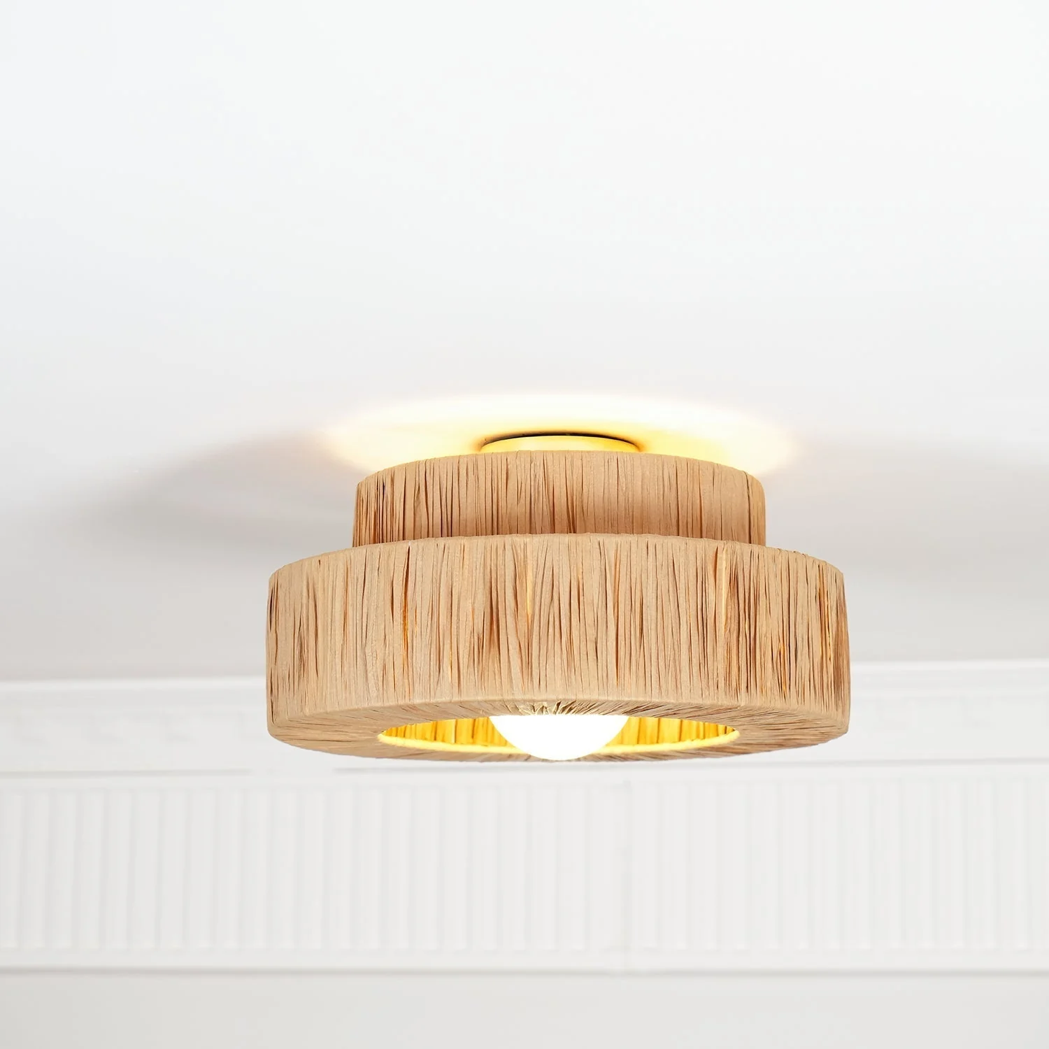 Ilthean Natural Straw Art Ceiling Lamp - Image 26