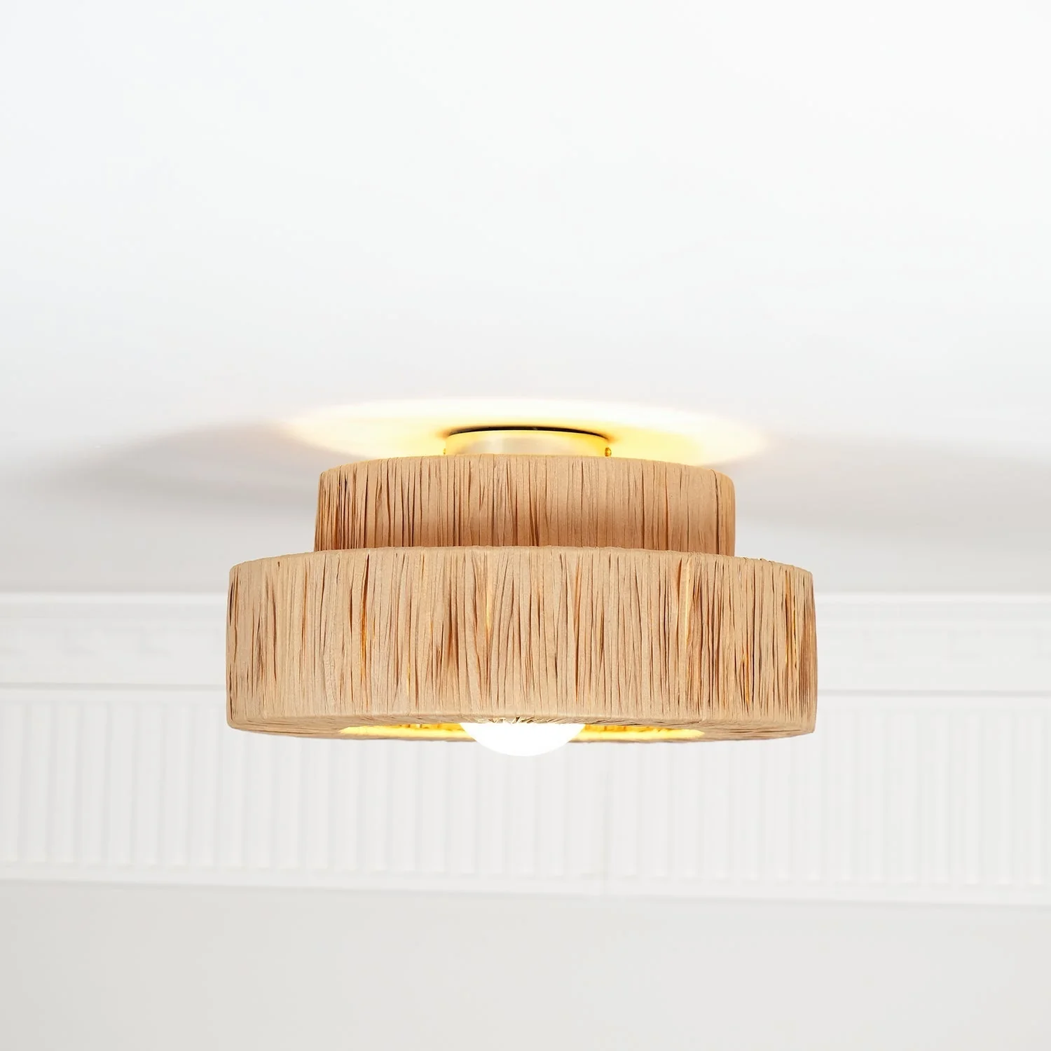 Ilthean Natural Straw Art Ceiling Lamp - Image 28