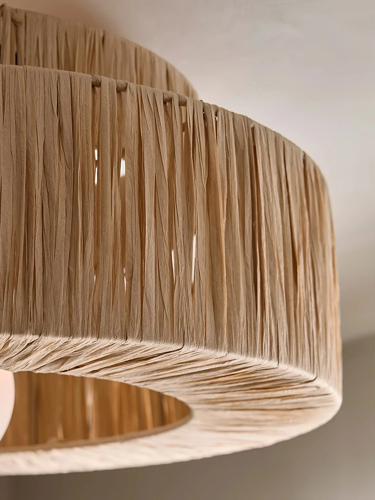 Ilthean Natural Straw Art Ceiling Lamp - Image 29