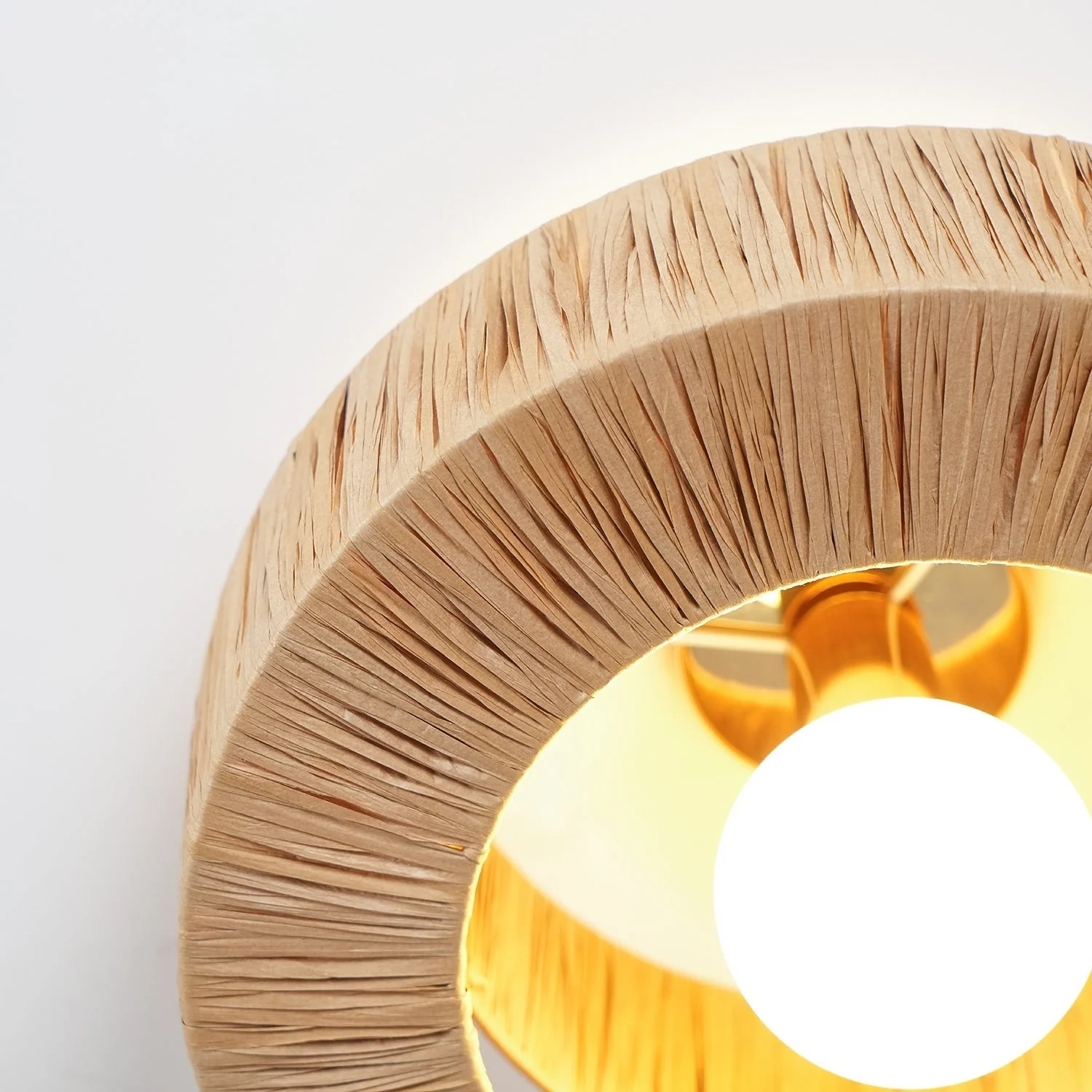 Ilthean Natural Straw Art Ceiling Lamp - Image 6