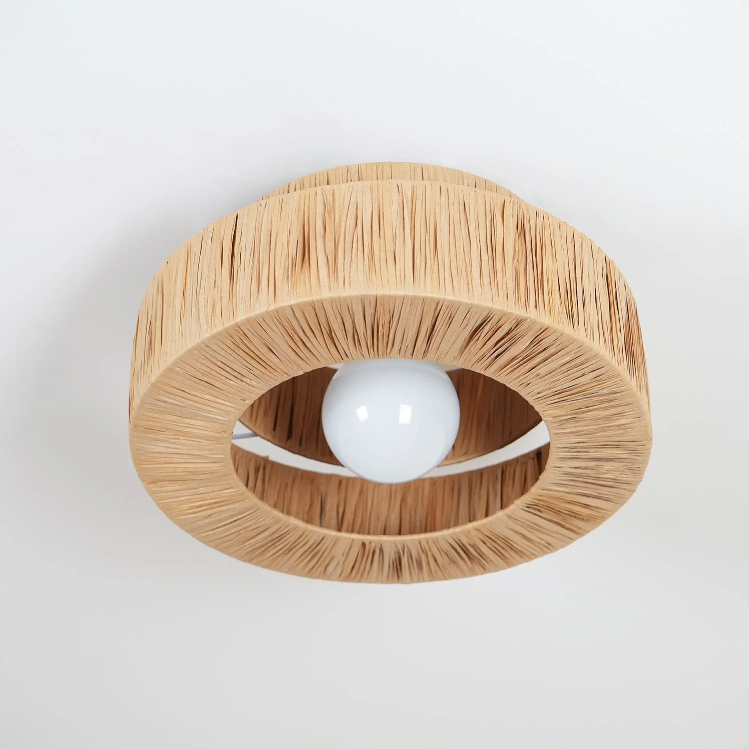 Ilthean Natural Straw Art Ceiling Lamp - Image 8