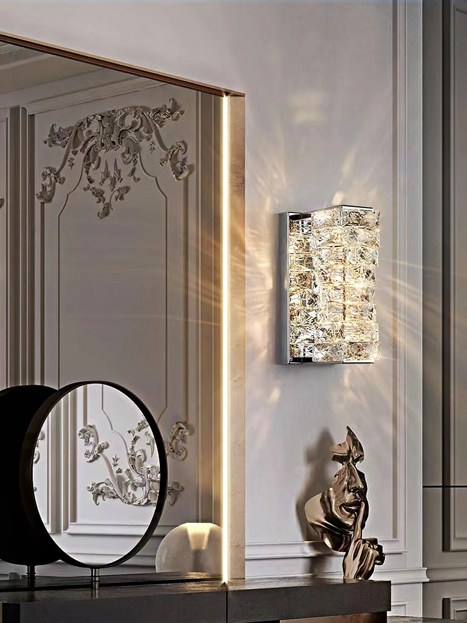 Ilvelia Postmodern Luxury Crystal Wall Light - Image 10
