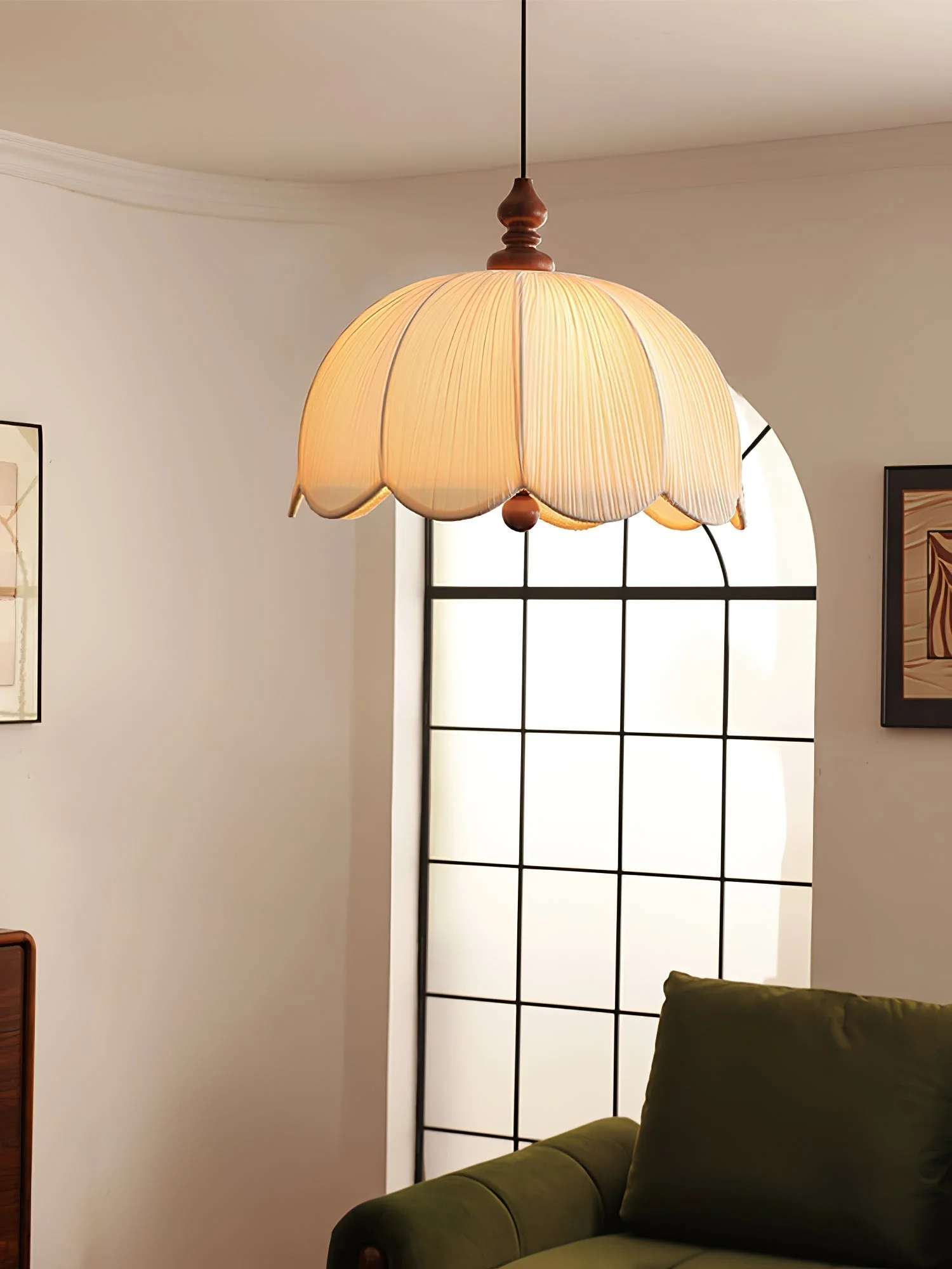 Imiraril Tropical Fabric Pendant Light - Image 6