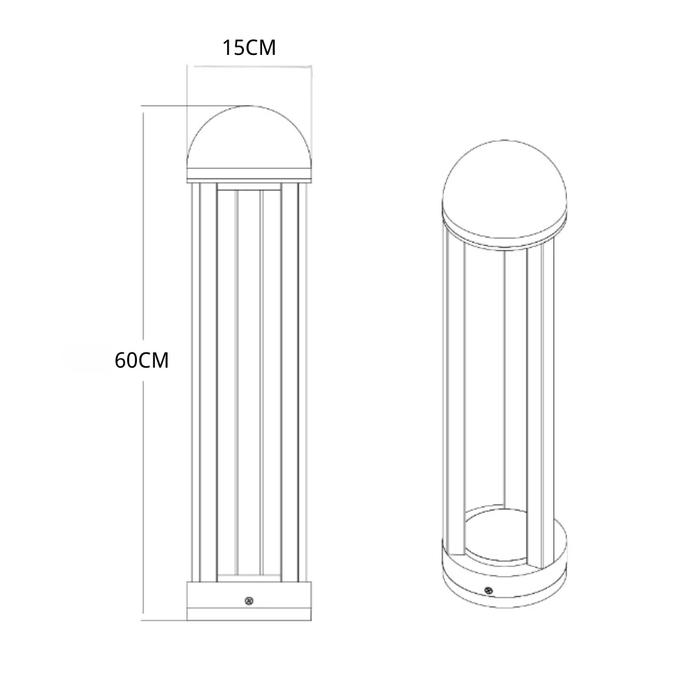 Industrious Modern Minimalist Outdoor Pole Lights - Image 9