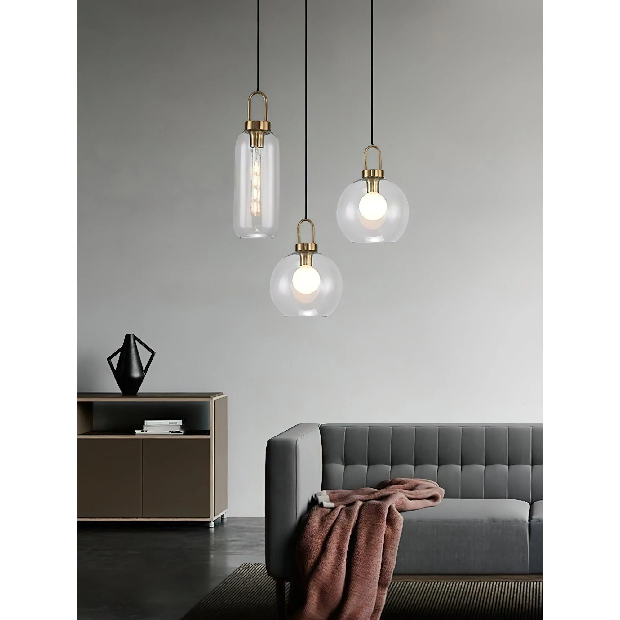 Iona Contemporary Glass Pendant Light - Image 16