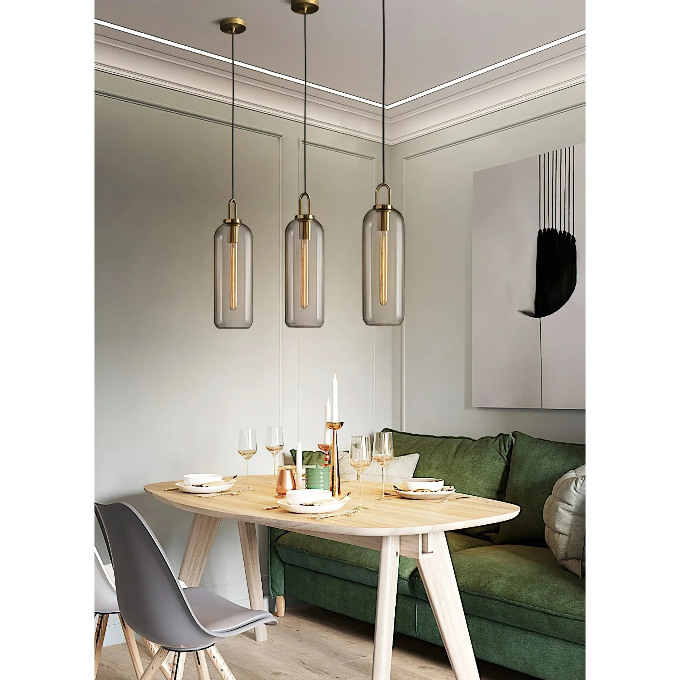 Iona Contemporary Glass Pendant Light - Image 22