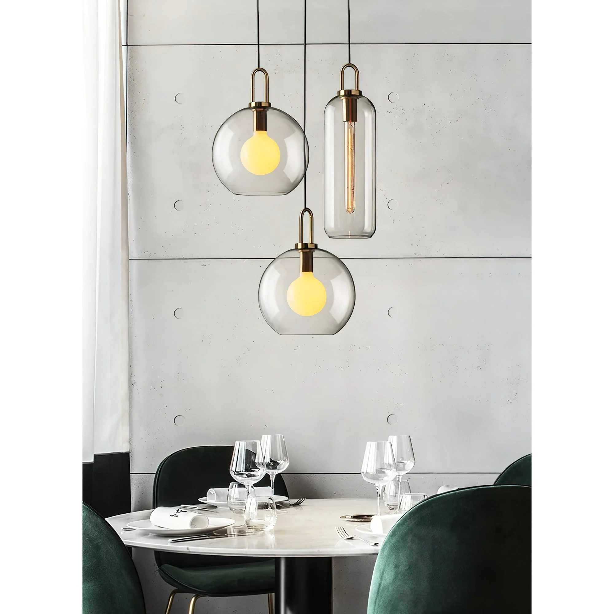 Iona Contemporary Glass Pendant Light - Image 28