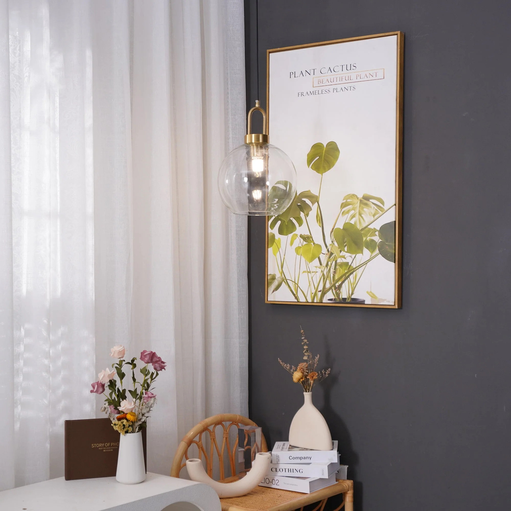 Iona Contemporary Glass Pendant Light - Image 3
