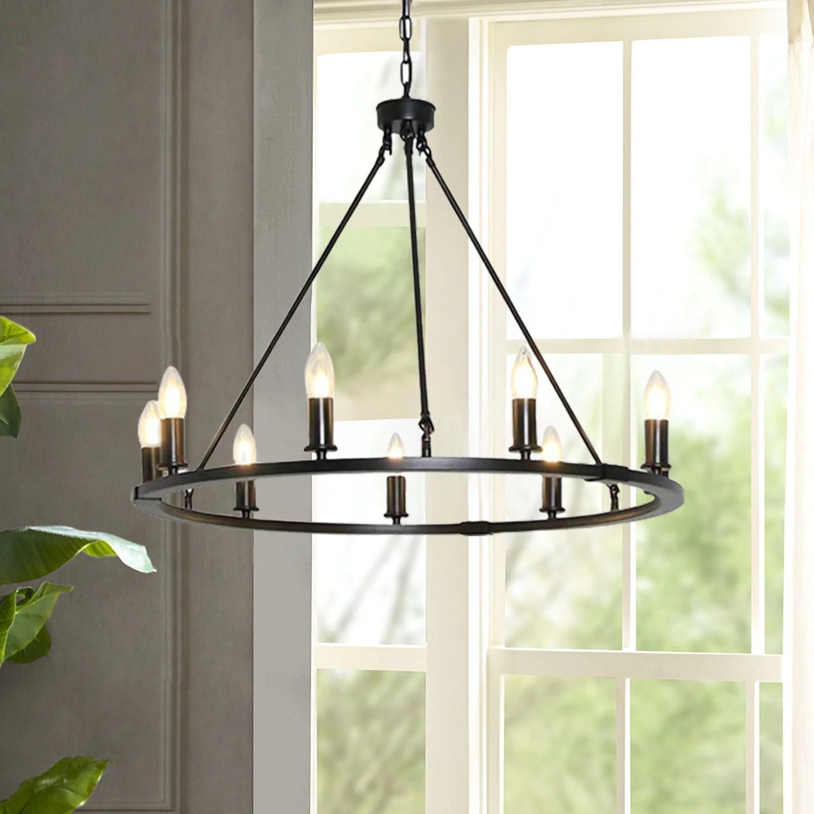 Isoran Industrial Iron Chandelier - Image 2