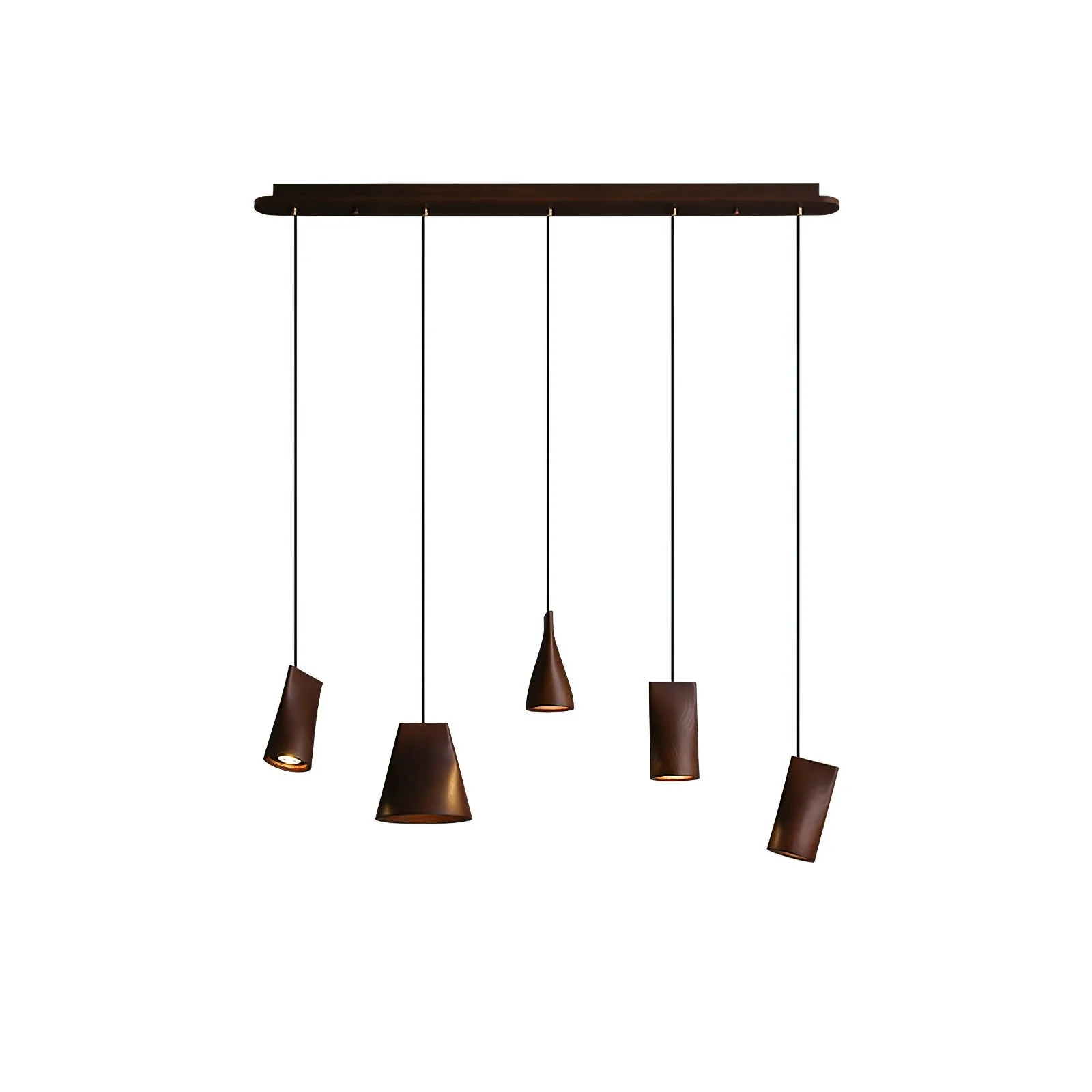 Ivarara Asymmetrical Wood Pendant Light - Image 100