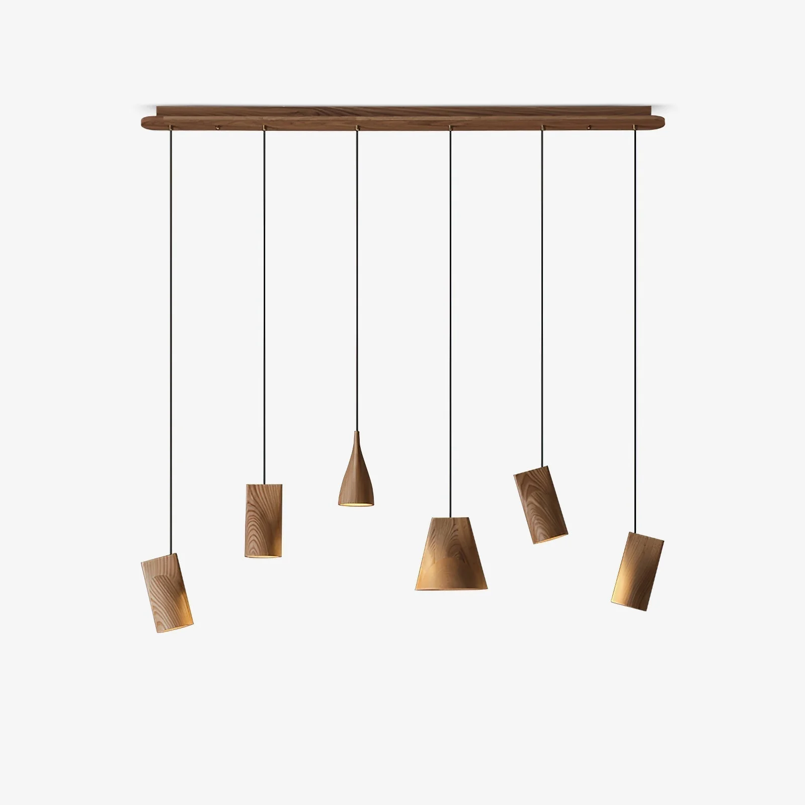 Ivarara Asymmetrical Wood Pendant Light - Image 32