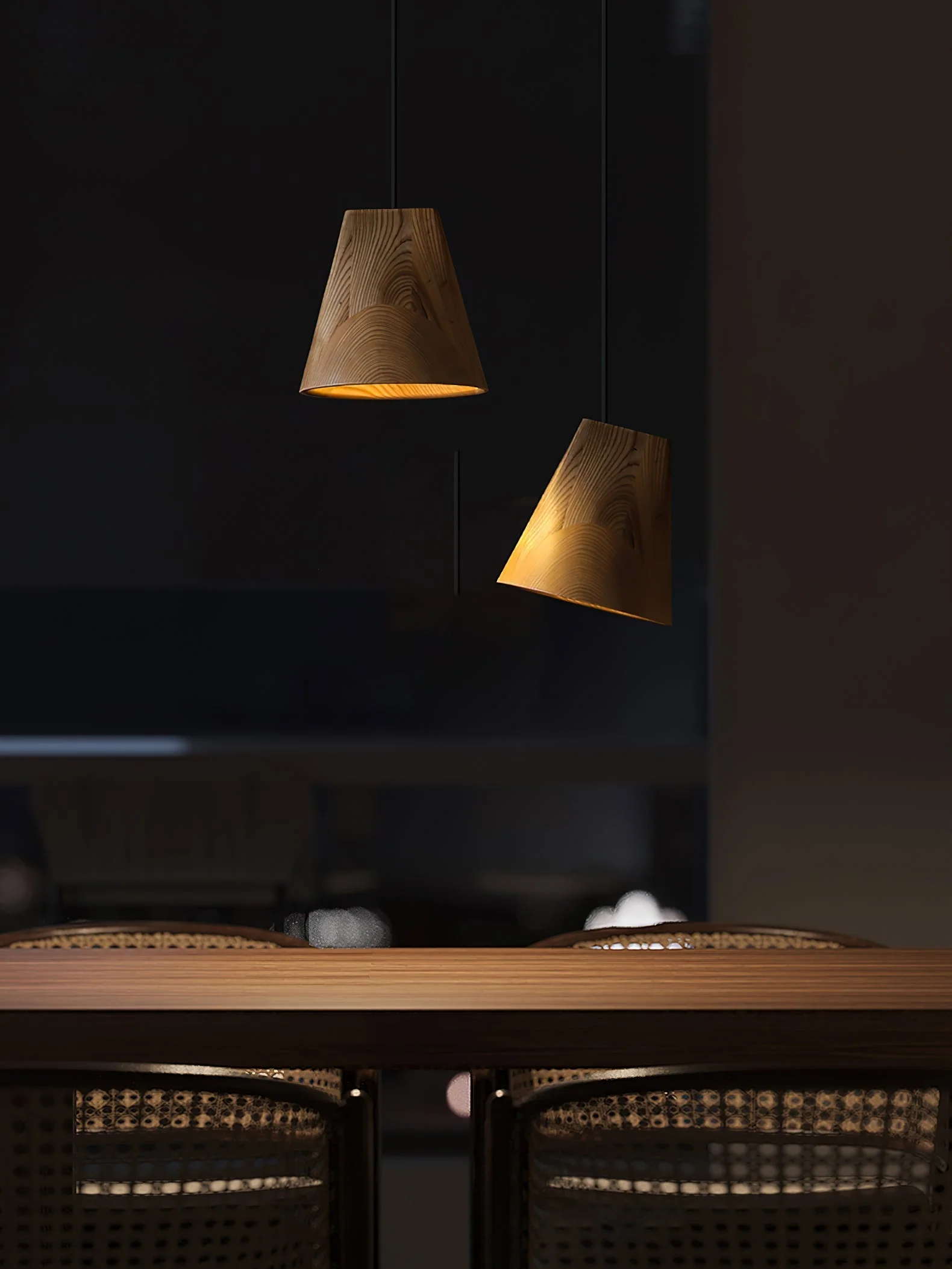 Ivarara Asymmetrical Wood Pendant Light - Image 46