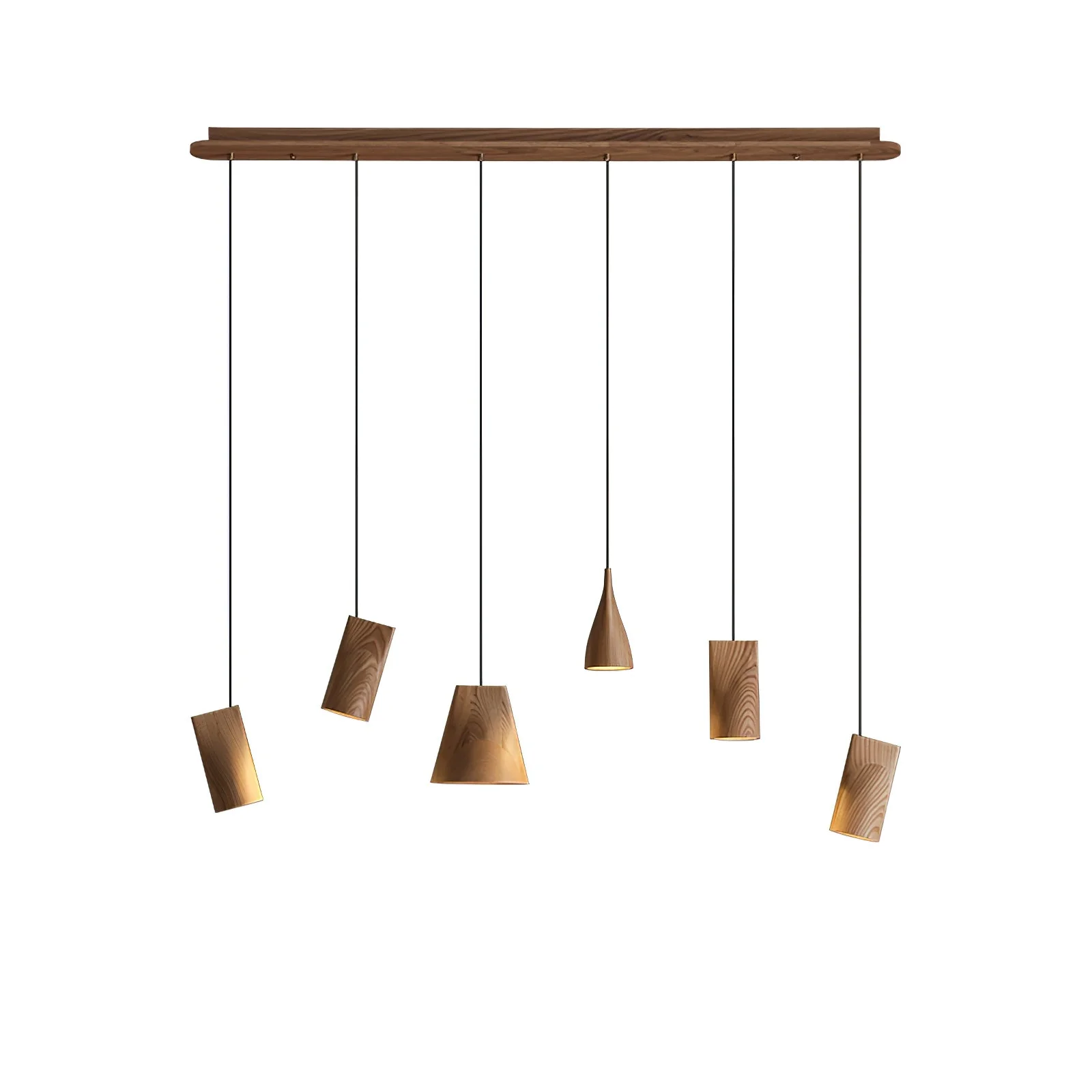 Ivarara Asymmetrical Wood Pendant Light - Image 54