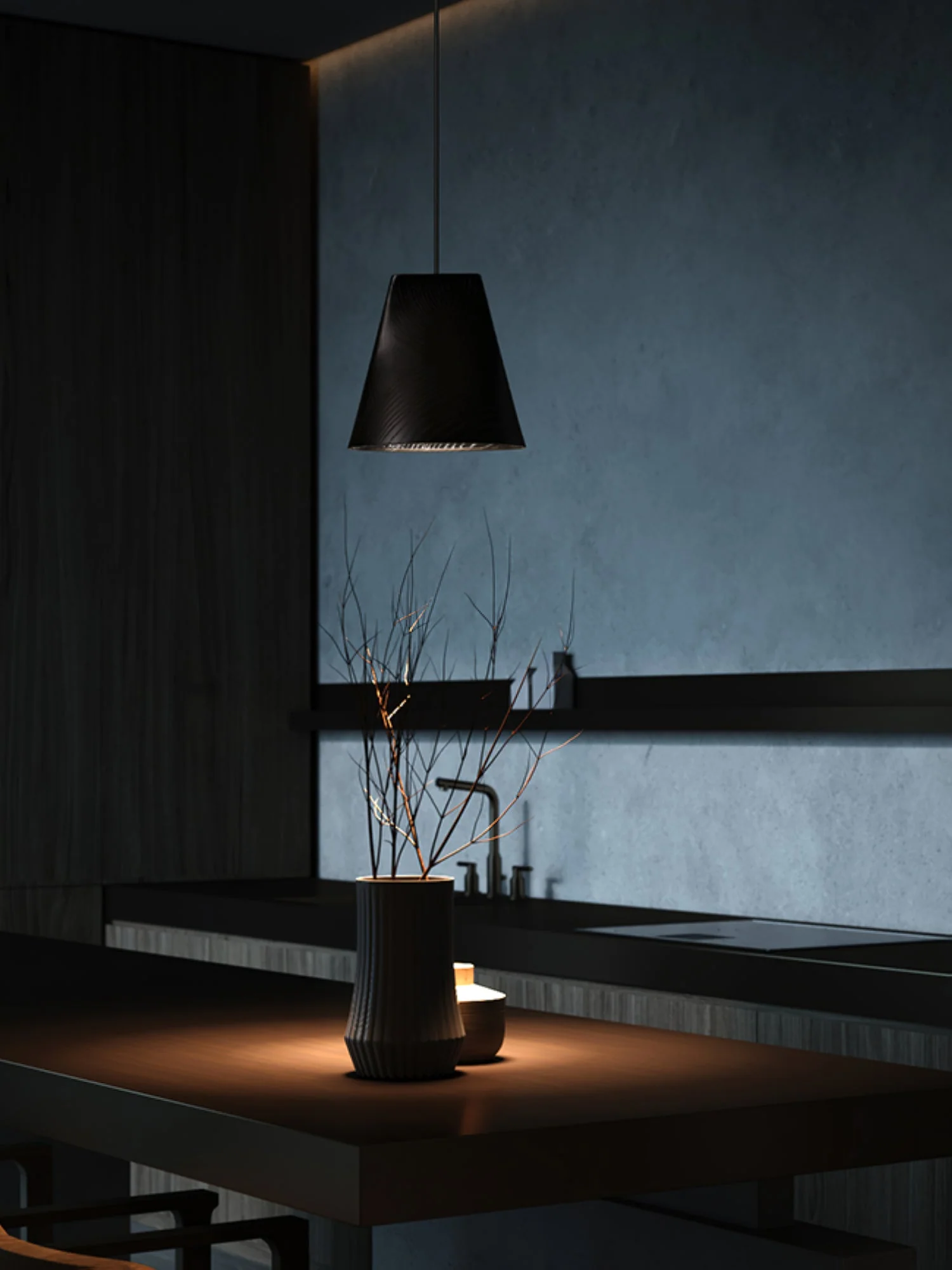 Ivarara Asymmetrical Wood Pendant Light - Image 59