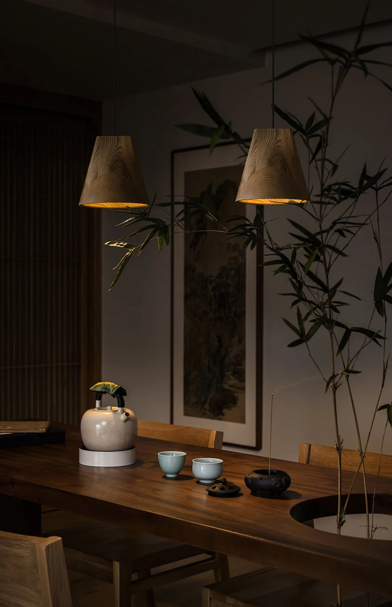 Ivarara Asymmetrical Wood Pendant Light - Image 76