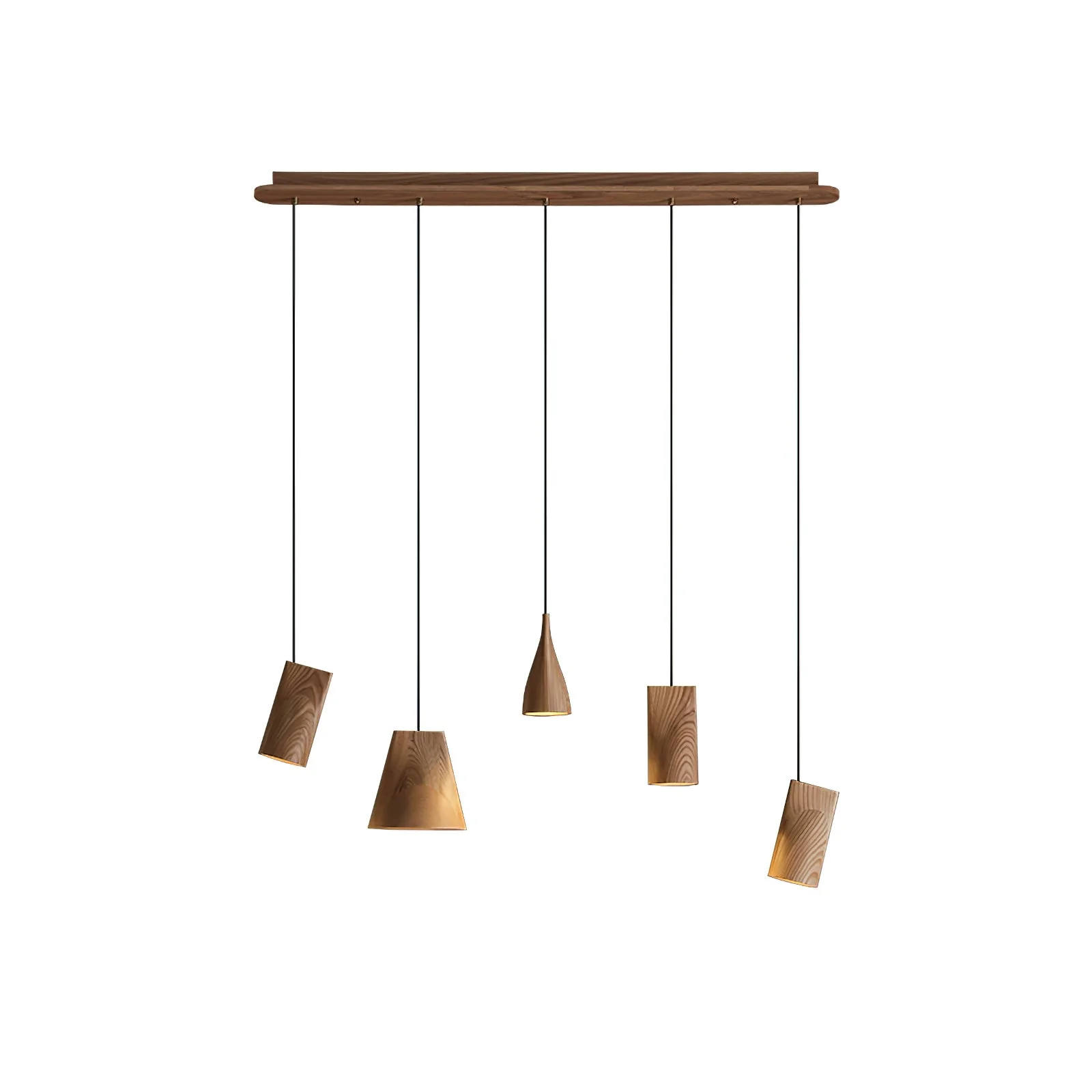 Ivarara Asymmetrical Wood Pendant Light - Image 81