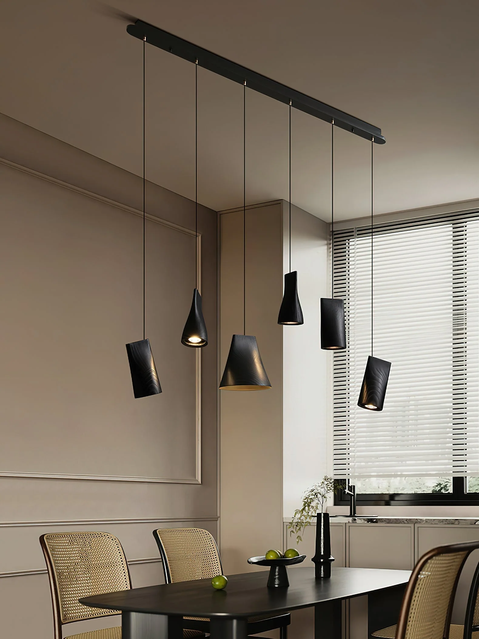 Ivarara Asymmetrical Wood Pendant Light - Image 88