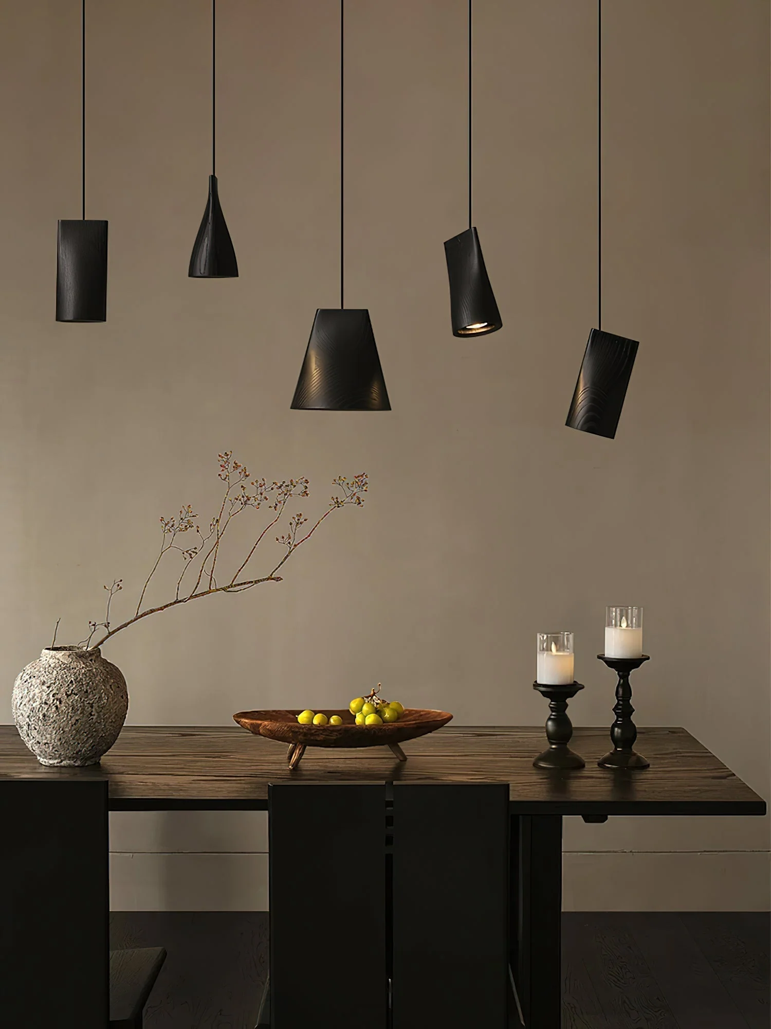 Ivarara Asymmetrical Wood Pendant Light - Image 89