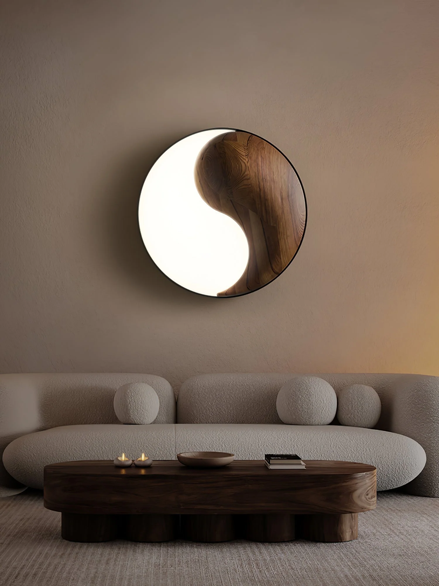 Ivelor Modern Minimalist Balance Wood Ceiling Light - Image 20