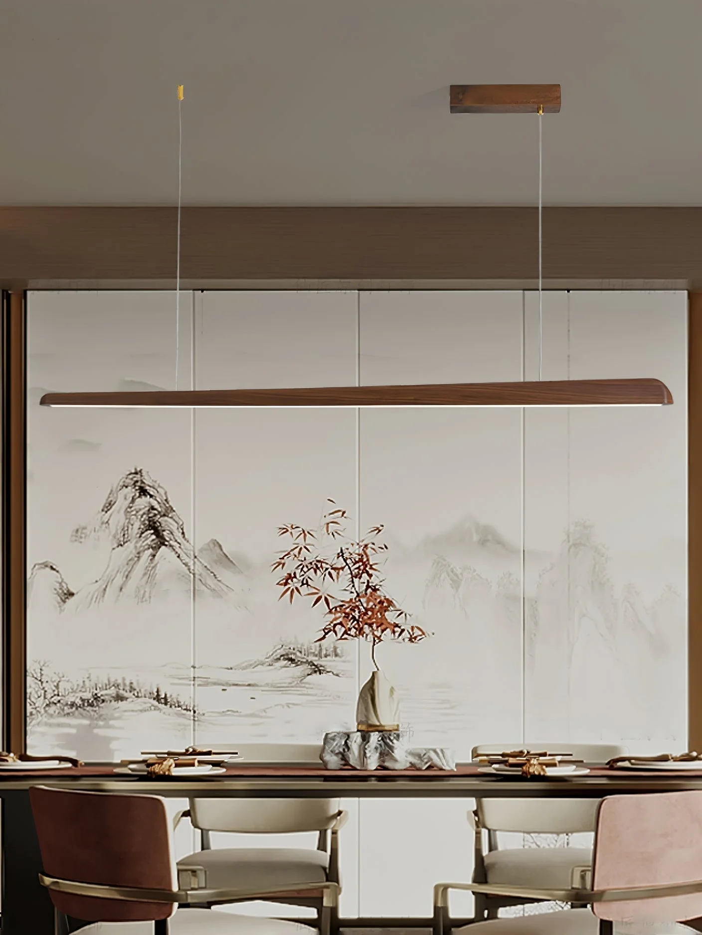 Iveris Wood Minimalist Pendant Lamp - Image 10