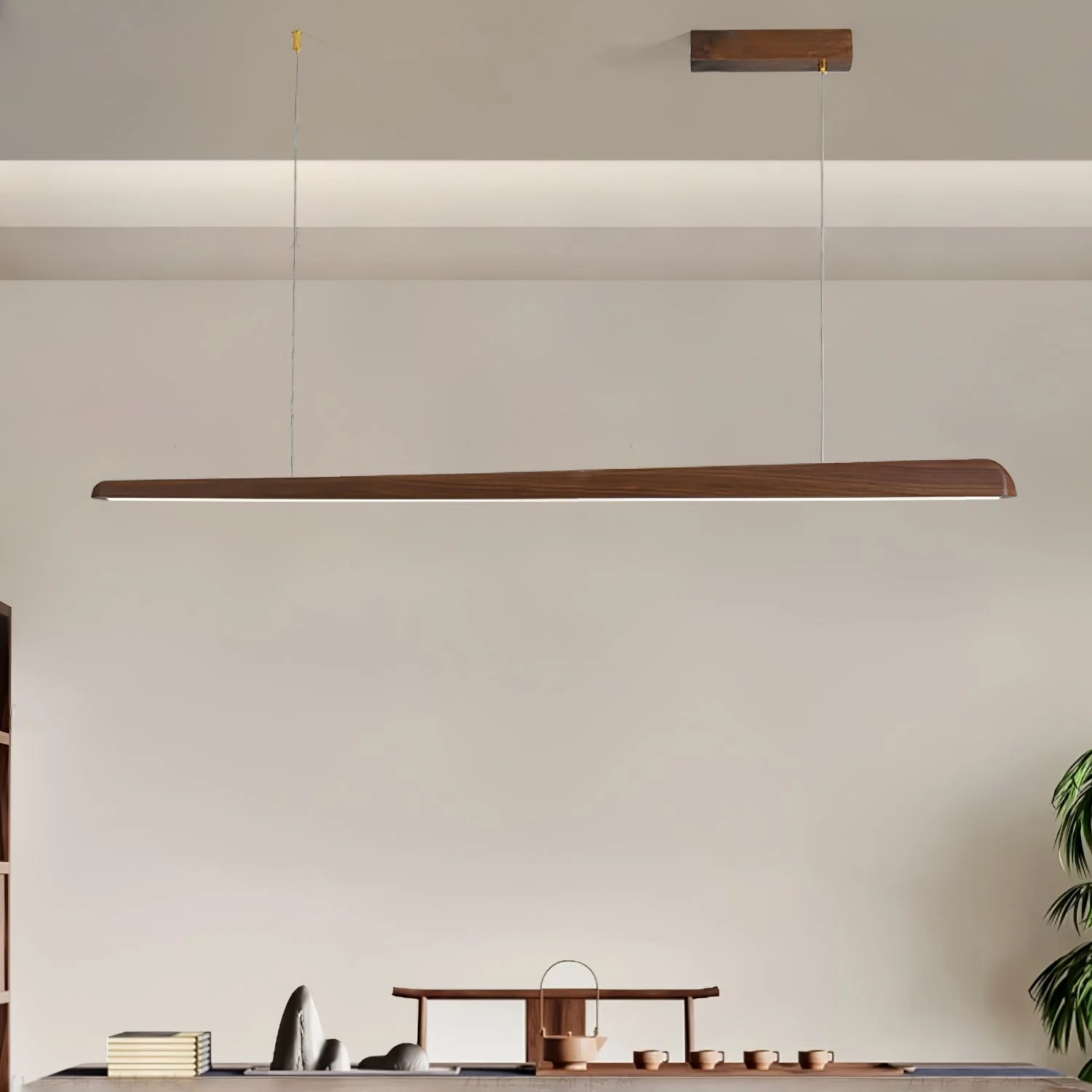 Iveris Wood Minimalist Pendant Lamp - Image 6