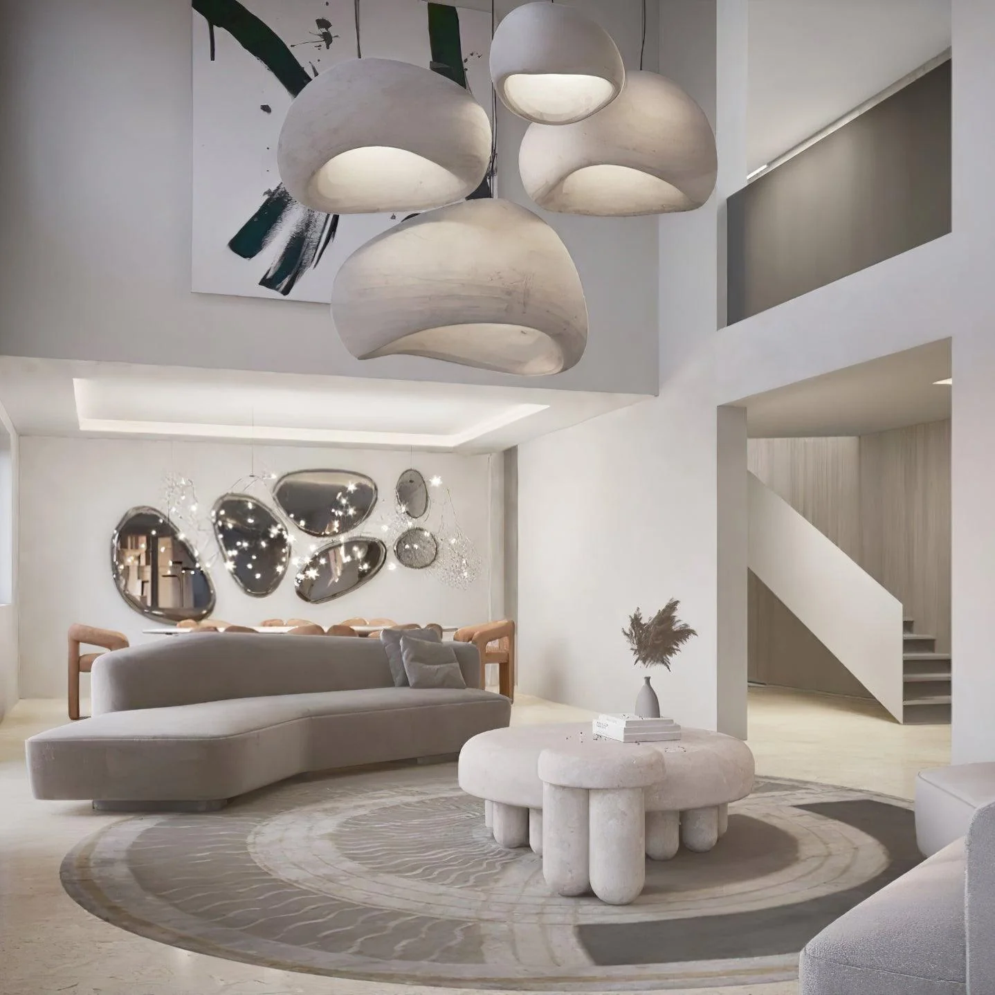 Ivinan Minimalist Cloud Style B Pendant Light - Image 27
