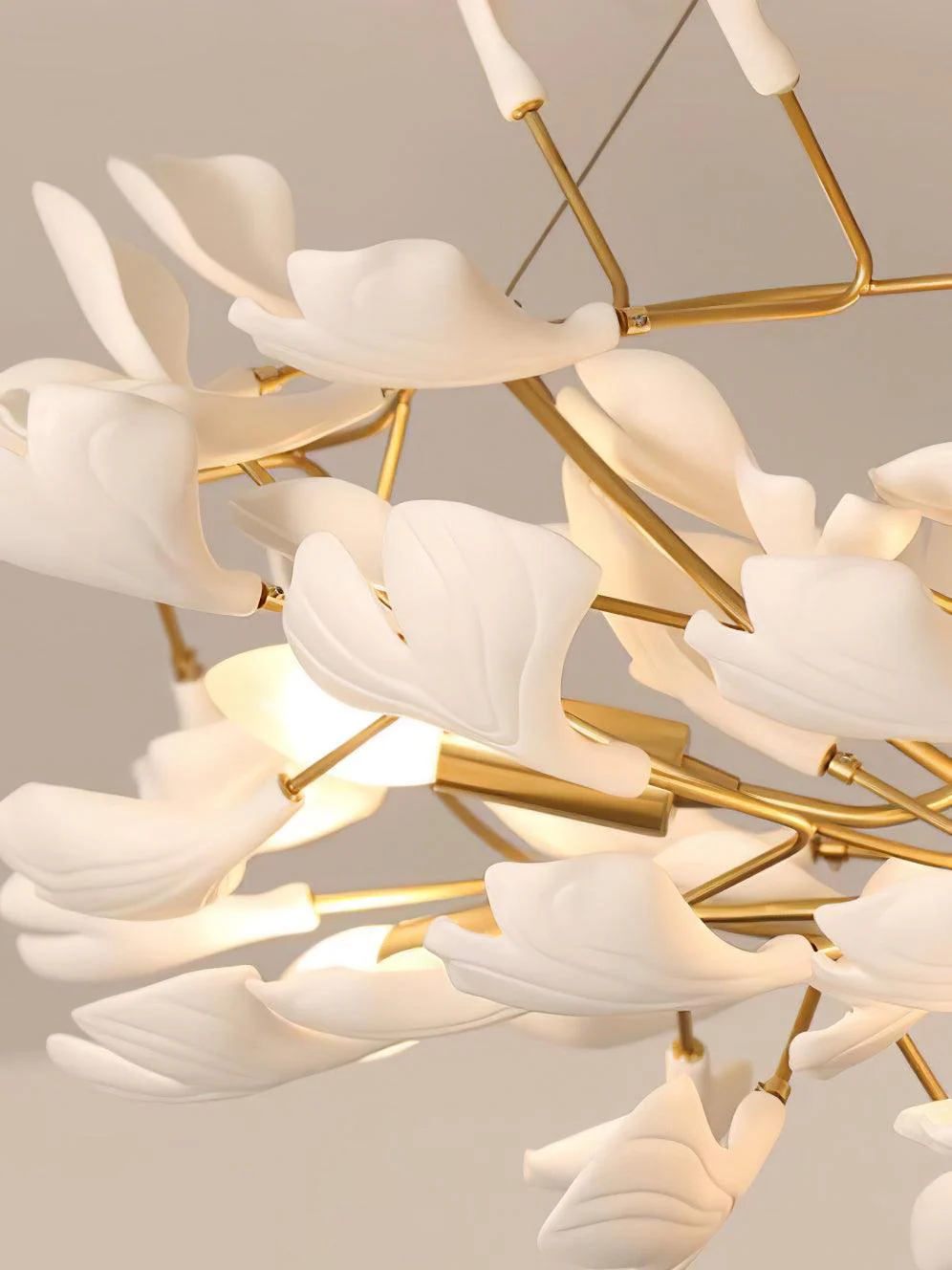 Ivmarel Gingko Long Branch Ceramics Chandelier - Image 10