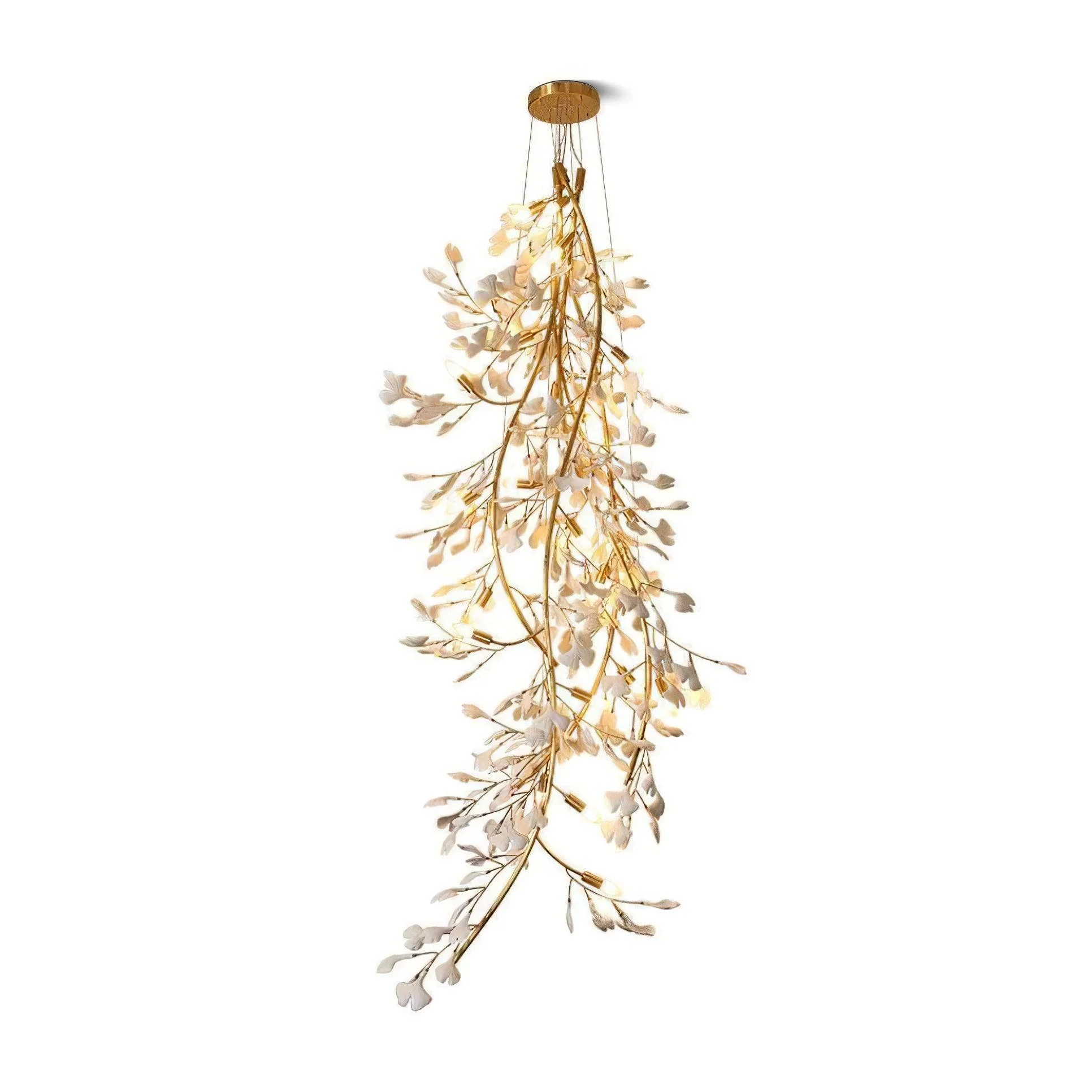 Ivmarel Gingko Long Branch Ceramics Chandelier - Image 17
