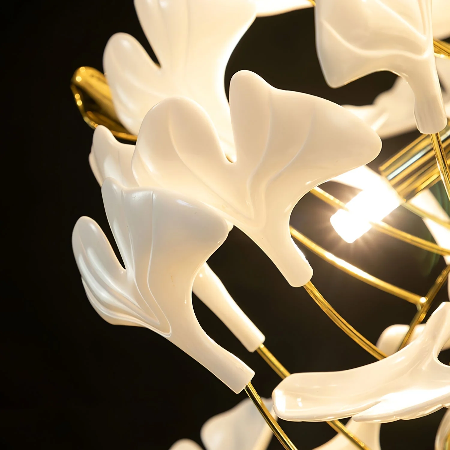 Ivmarel Gingko Long Branch Ceramics Chandelier - Image 2