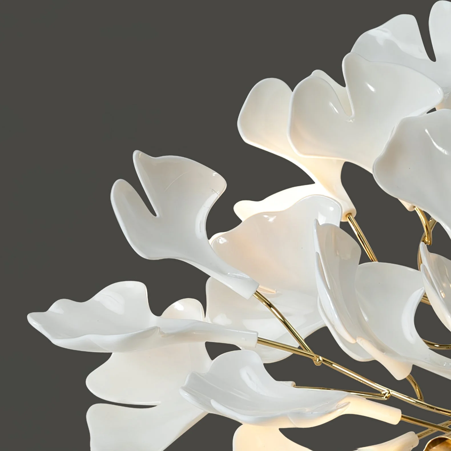 Ivmarel Gingko Long Branch Ceramics Chandelier - Image 22