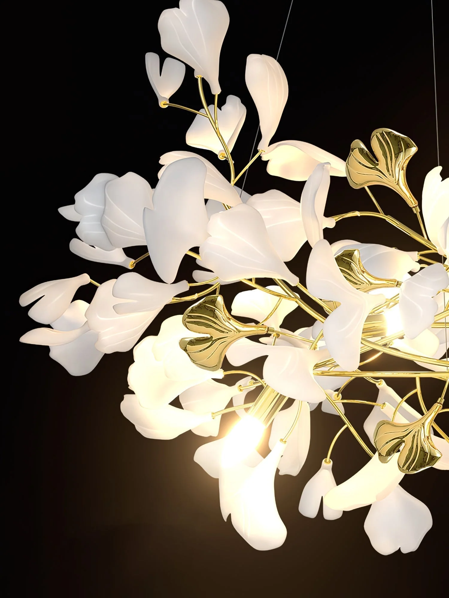 Ivmarel Gingko Long Branch Ceramics Chandelier - Image 23