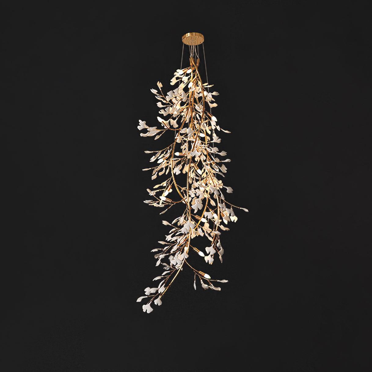 Ivmarel Gingko Long Branch Ceramics Chandelier - Image 9