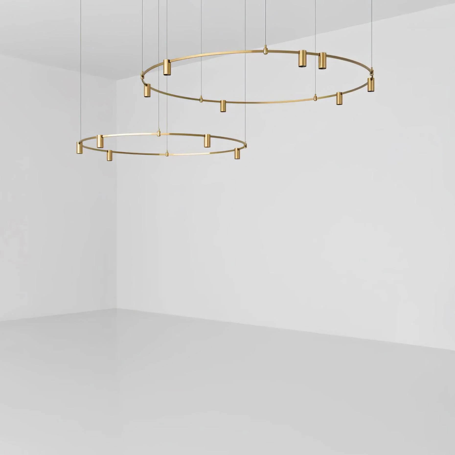 Ivrinir Ringed Brass Pendant Lamp - Image 11